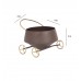 Wine Shape Bowl Snacks Platter With Wheels